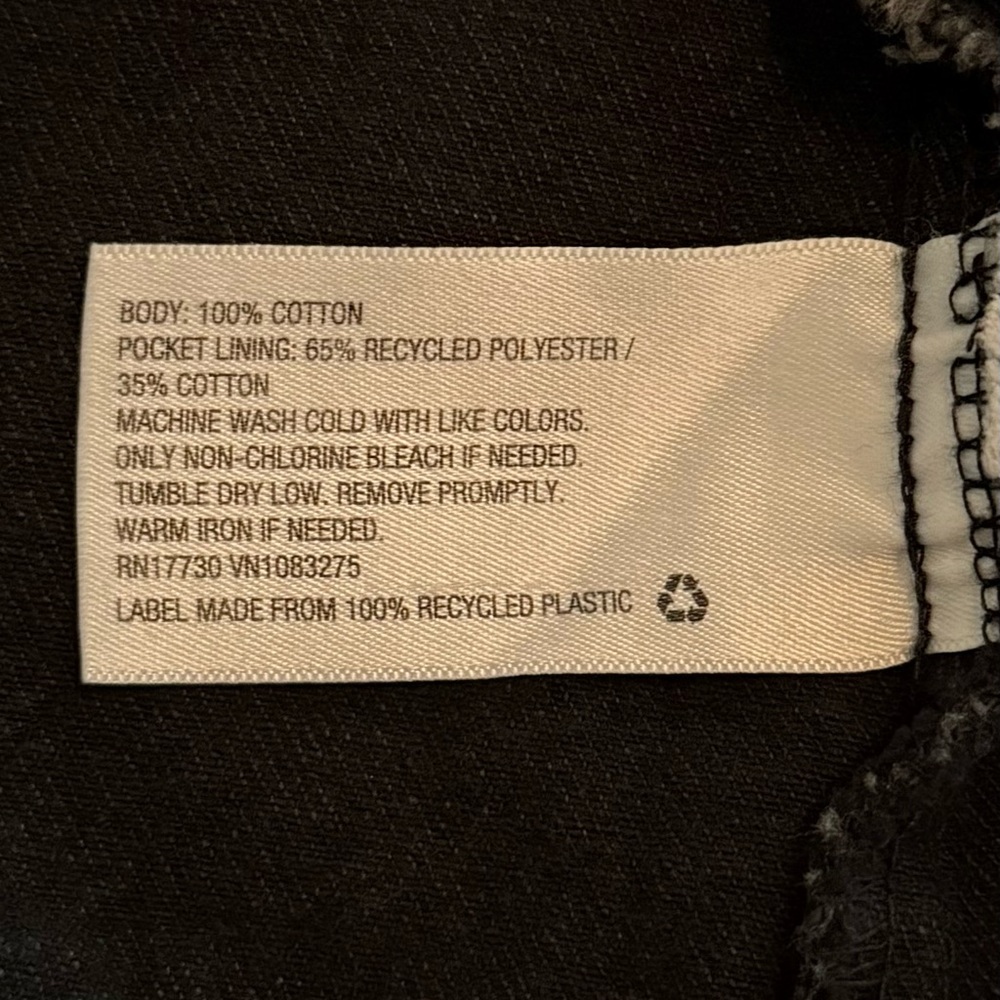 Universal Thread Size Medium Charcoal Black Denim… - image 8